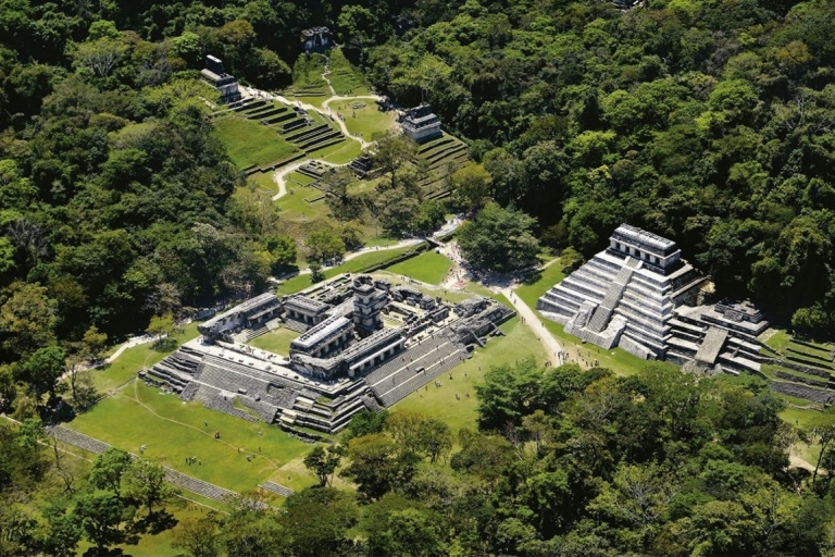 Van Palenque: ruïnes en watervallen van Misol-ha en Agua AzulPalenque-ruïnes en watervallen van Misol-ha en Agua Azul