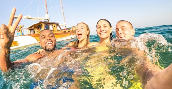 POSITANO: BOOTSAKTION, HÖHLEN, STRÄNDE, SCHNORCHELN & PROSECCO