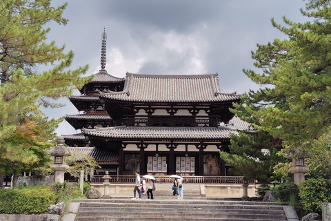 Nara: Hōryū-ji 2 uur bij het oudste houten gebouw ter wereld