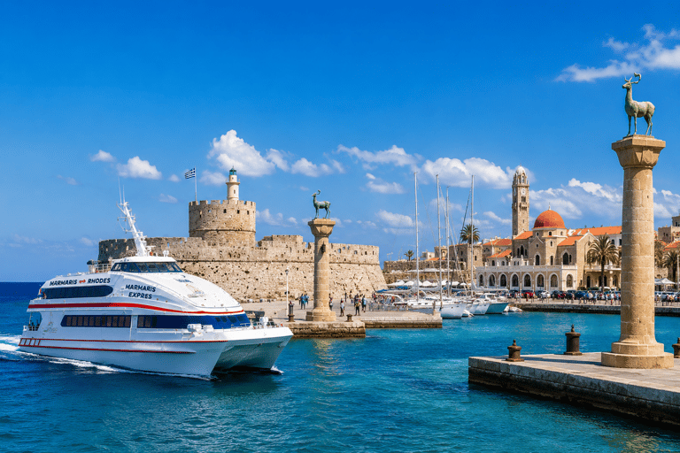 Marmaris: Rhodes Round-Trip Ferry Ticket Tickets without Port Tax