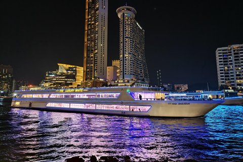 Luxury White Cruise &Premium View &Complimentary Beer & Win White Orchid Dinner on Chao Phraya with Complimentary Beer