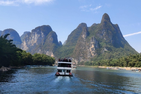 Li-River Cruise Boat Ticket mit optionalem Führungsservice4-Sterne-Schiffsticket + einmaliger Transfer zum Flusspier
