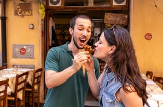 Rom: Twilight Trastevere Foodtour mit Weinverkostung