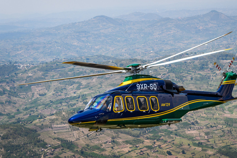 From Kigali: Exclusive Rwanda Scenic Private Helicopter Tour Kigali : 2-hour 30-minutes tour to Lake Kivu, Nyungwe Forest