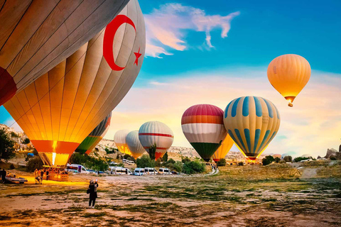 Bodrum: Small Group Pamukkale Hot Air Balloon Ride Small Group Pamukkale Day Trip with Sunrise Balloon Flight