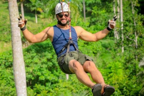 Punta Cana: Zip Line Adventure z mostem wiszącym