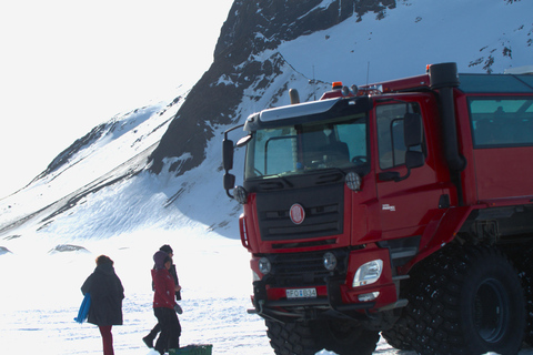 Gullfoss : Visite de la grotte de glace et du glacier en Glacier Monster Truck