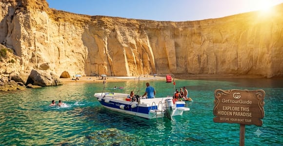Siracusa:Boat tour Ortigia,Pillirina and seacaves