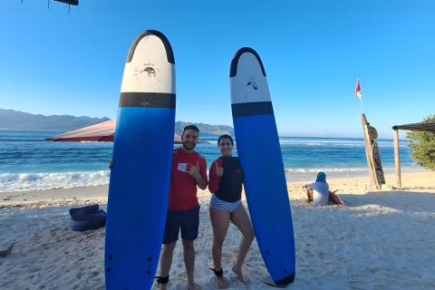 Zonnige surfschool Gili-eilanden