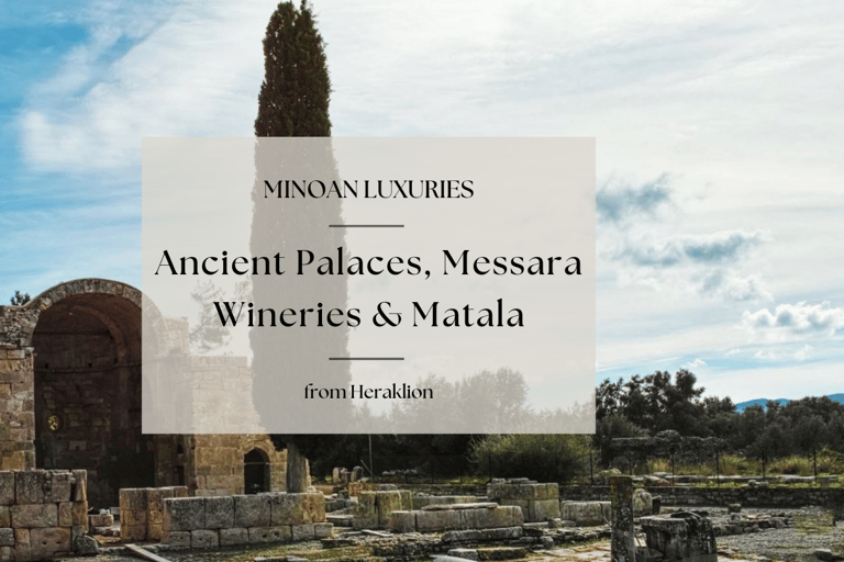 From Heraklion: Private Limo Tour to a Winery & Matala Beach