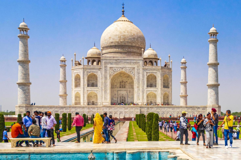 From Delhi: Agra Day Trip with Taj Mahal and Agra FortAC Car and Tour Guide Service Only