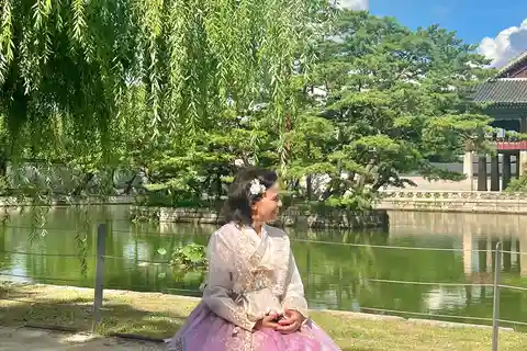 Séance photo au palais Gyeongbokgung avec votre propre téléphone