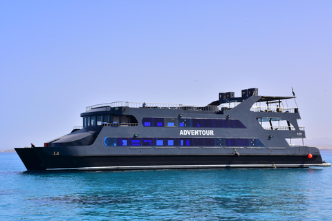 Hurghada: Luxury Catamaran Semi Submarine & Island & Sunset Luxury Catamaran Island With Private Transfer