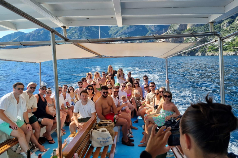 Boat trip from Amalfi: Party boat with music and drinks