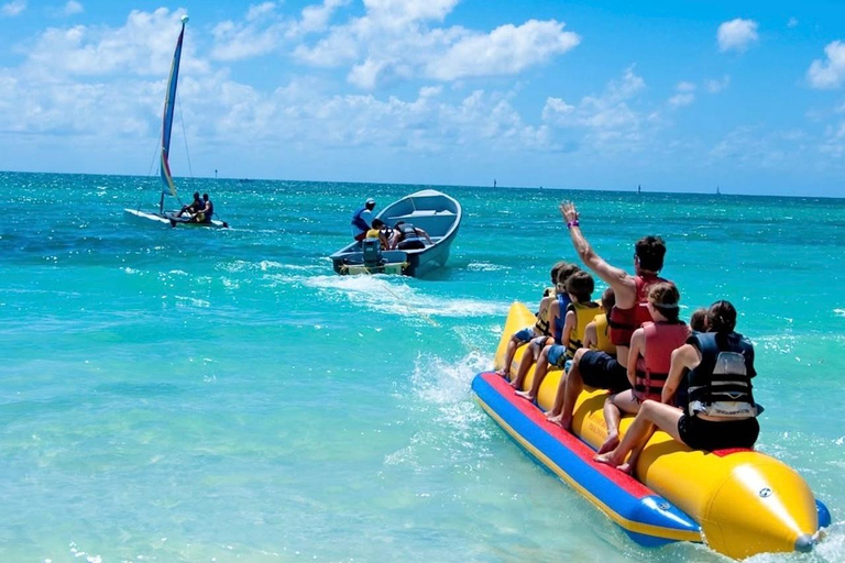 Hurghada: Sporty wodne, łódź bananowa i nurkowanie z rurkąBanan, przejażdżka sofą, nurkowanie z rurką i obserwacja delfinów