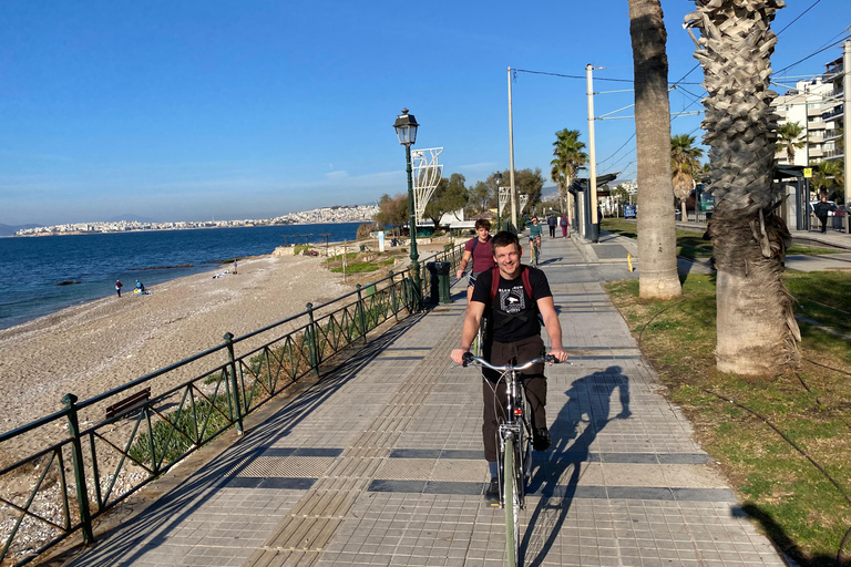 Aventura de ciclismo à beira-mar: Passeio em Atenas com parada para banho