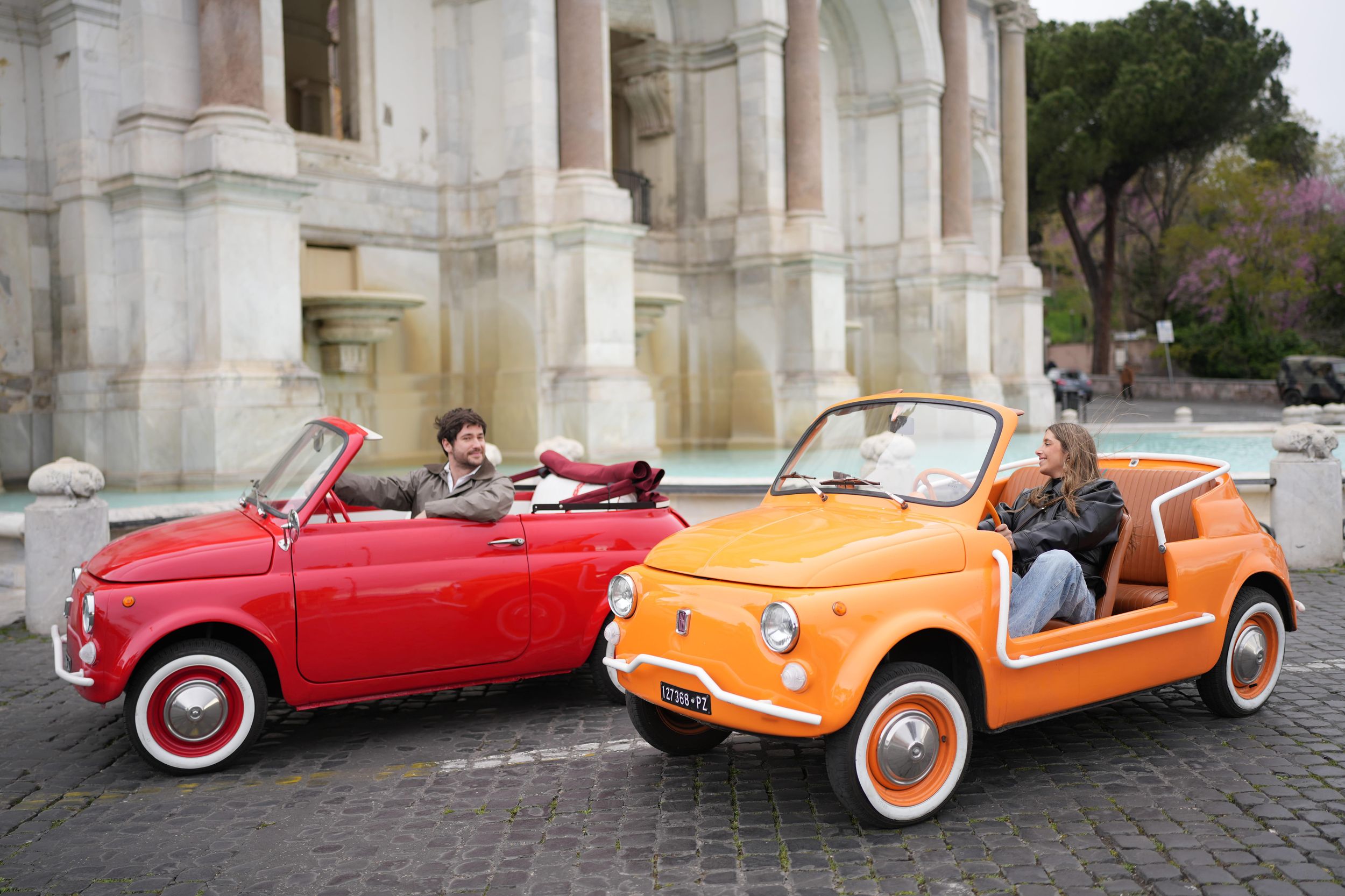 Rom: Tour im Fiat 500 Cabrio mit Fotos