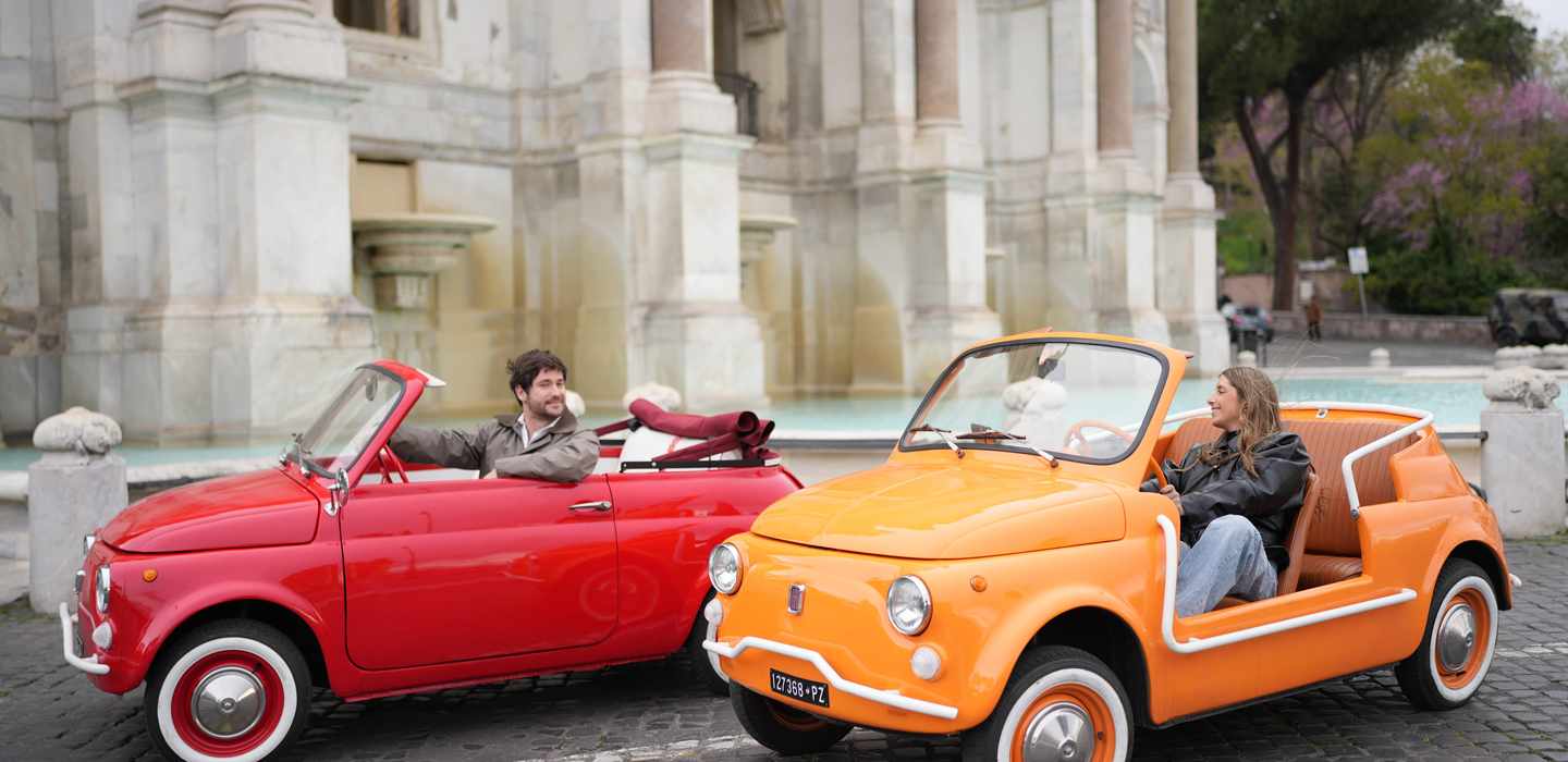 Rom: Tour im Fiat 500 Cabrio mit Fotos