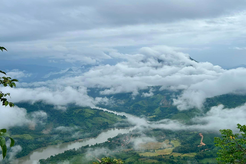 Overnachting Camping Bij nong khiaw uitkijkpunt, 360 uitzicht