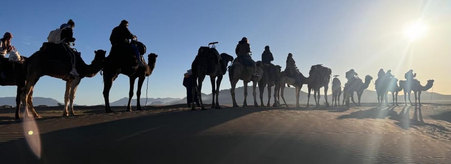 Marrakech à Zagora : circuit de luxe de 2 jours dans le Sahara avec balade à dos de chameau