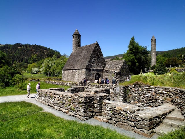 Au départ de Dublin : Visite de Wicklow et Glendalough avec démonstration de chiens de berger