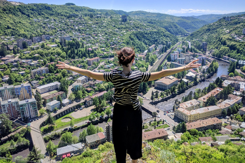 From Tbilisi: Chiatura Cable Cars, Katskhi & Family Lunch