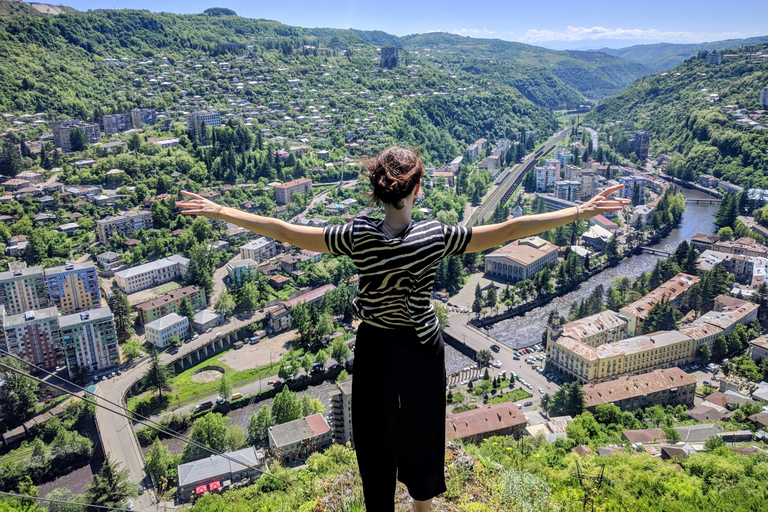 From Tbilisi: Chiatura Cable Cars, Katskhi & Family Lunch