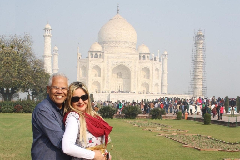 De Jaipur: visite privée du même jour au Taj MahalTour avec voiture et chauffeur