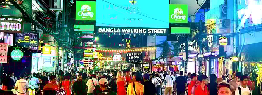 Phuket : soirée VIP à Patong – Bangla Road et rooftops