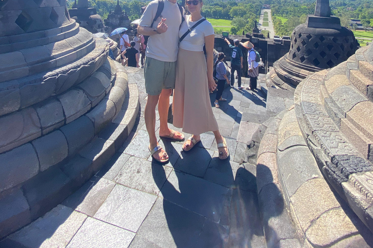 Yogyakarta Airport: Borobudur Climb & Prambanan Guided Tour