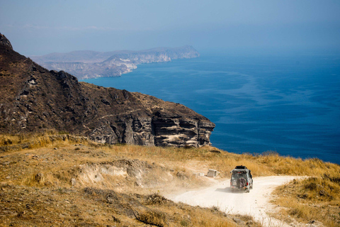 Fazayah Beach vid Indiska oceanen och Mughsail Beach