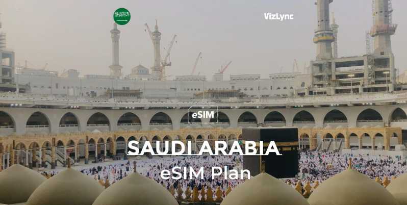 Hajj Umrah Arabie Saoudite Voyage eSIM plan pour Mobile data