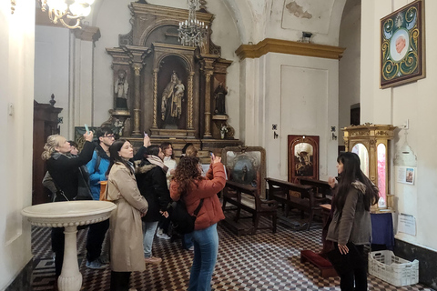 Aula de Arte Fileteado em pequenos grupos e excursão a pé em San Telmo