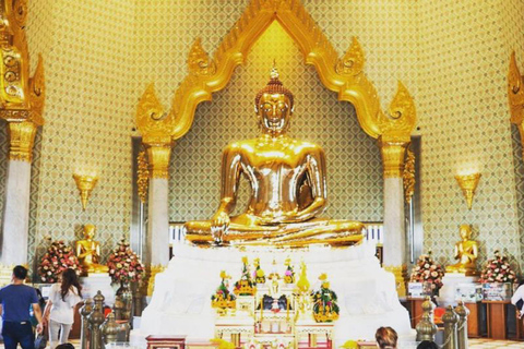 Bangkok: 2 Temple Tour (Golden Buddha + Marble Temple) Bangkok: 2 Temple Tour + Gems Gallery