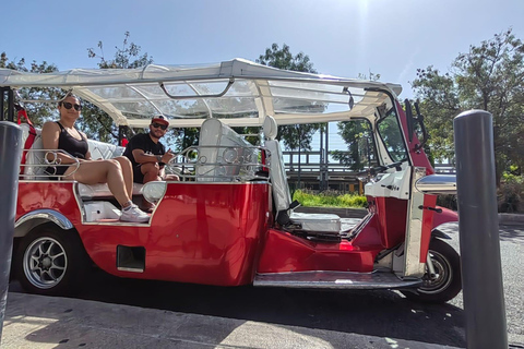 Lissabon: stadshoogtepunten Tuk-Tuk-tour met transfer