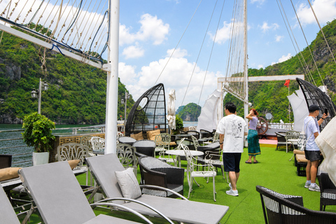 Hanoi: Ha Long Bay Scenic Day Cruise, Cave, Kayak & Titop Hanoi Pickup - Standard Cruise - Set Menu Lunch