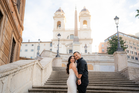 Rome: Private Editorial Shoot at Trevi Fountain or Colosseum Early Morning Trevi Fountain: 30-Minute Private Shoot