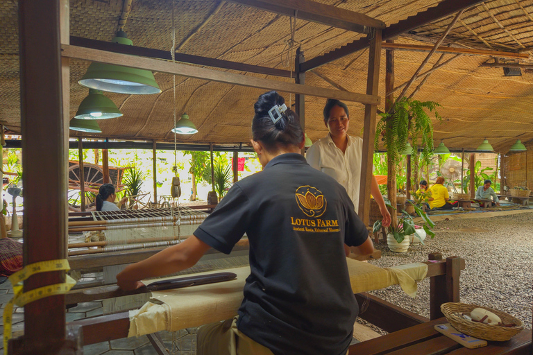Siem Reap: Village Tour with HeroRATs & Lotus Silk Farm Vespa Option + English Guide