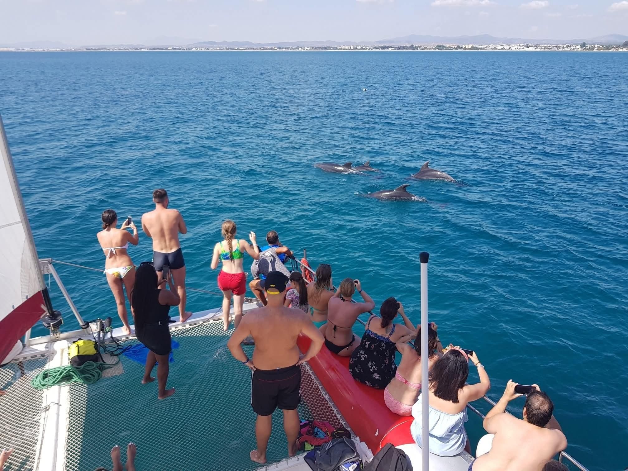 Hammamet: Luxus-Katamaran-Ausflug, Schwimmen, Snack & flexible Abfahrtszeiten