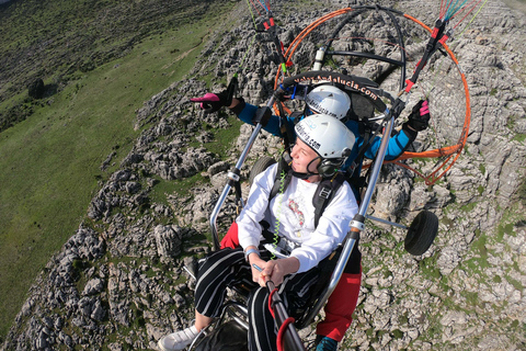 Paramotoring em Ronda (Málaga), perto de Marbella