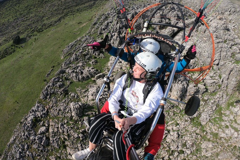 Paramotoring i Ronda (Malaga), nära Marbella