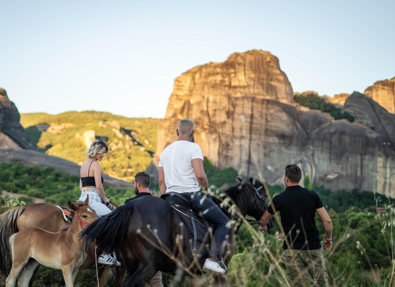 Kastraki: Ridning ved solnedgang i Meteora