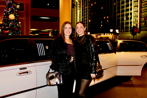 1.5 Hr Las Vegas Strip Limo Tour with Champagne and Photos 2 Hr Vegas Strip Party Bus Tour with Champagne and Photos