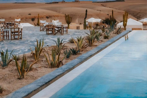 Luxury Agafay: Pool, Quad & Moroccan Lunch Desert Escape Fun lunch