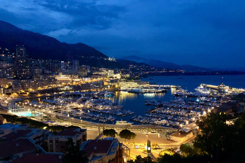 Monaco : visite nocturne du village d'Èze, de Monaco-Ville et de Monte-Carlo