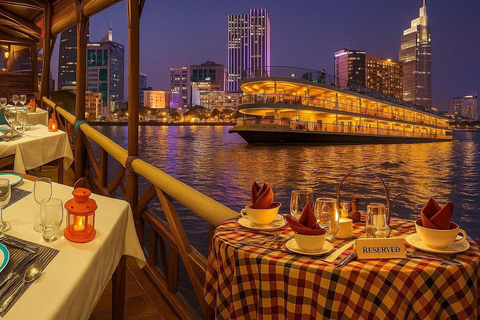Saigon after dark: River Dinner & Live Music by Cruise Cruise without Transfer and Guide