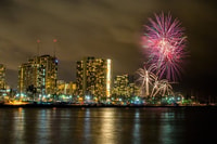 Oahu, Waikiki Fuegos artificiales Vela - Hizvo