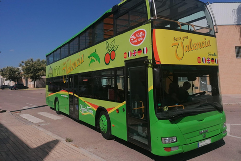 Valencia: Hop-on Hop-off City Highlights Bus Tour Green bus