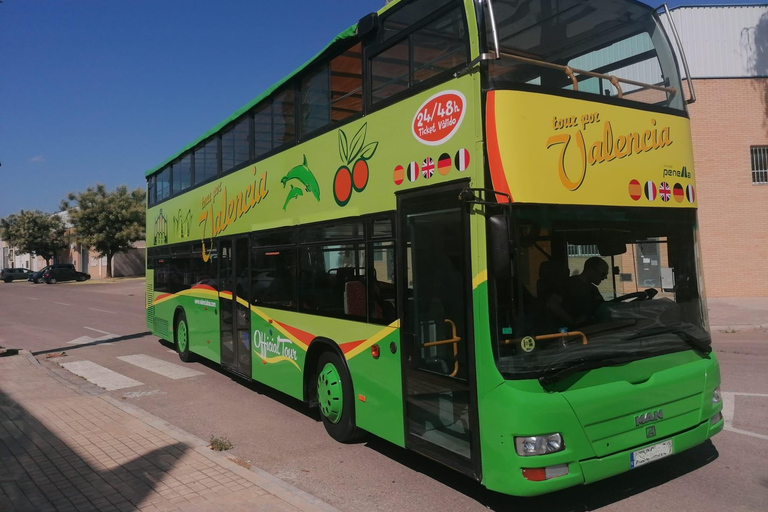 Valencia: Hop-on Hop-off City Highlights Bus Tour Green bus