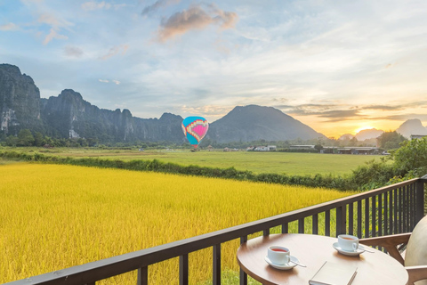 From Vientiane: Vang Vieng Day Trip, Nam Xay & Lagoon Vang Vieng Day Trip, Nam Xay & Balloon (Private)